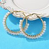 Beaded Hoop Earrings EJEW-JE03830-03-2
