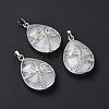 Natural Quartz Crystal Pendants G-G900-01P-16-1