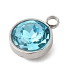 Birthstone Theme December 304 Stainless Steel Pendants STAS-G082-17P-12-2