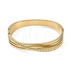 304 Stainless Steel Multi-layer Hinged Bangle for Women BJEW-M313-06G-2