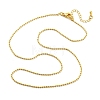 Brass Ball Chains Necklaces for Women NJEW-D302-21G-4