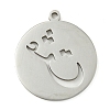 304 Stainless Steel Pendants STAS-S142-07P-1