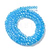 Baking Electroplate Glass Beads Strands DGLA-A039-J2MM-B12-2