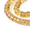 AB Color Plated Transparent Glass Beads Strands GLAA-T026-4x8mm-T01-3
