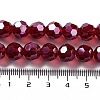 Electroplate Transparent Glass Beads Strands EGLA-A035-T10mm-A07-4