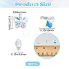 80Pcs Electroplate Glass Charms EGLA-BBC0001-05A-2