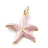 Brass Enamel Pendants X-KK-Q029-04G-01-1