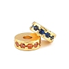 Brass Micro Pave Cubic Zirconia Beads KK-H533-01G-02-2