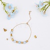 180Pcs 3 Style Brass Beads FIND-HY0001-73-5