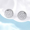 Brass Stud Earrings EJEW-D288-03P-4