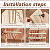 4-Tier Assembled Wood Bracelets/Bangles Display Riser Stands BDIS-WH0008-15-4