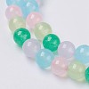 Natural White Jade Beads Strands G-G756-01-8mm-3