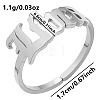 Adjustable Stainless Steel Constellations Cuff Ring for Couples TY6304-13-1