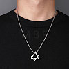 Non-Tarnish 201 Stainless Steel Necklaces NJEW-M218-01P-3