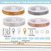 DIY Iron Cable Chains Bracelets Necklaces Making Kits DIY-SP0002-14A-2