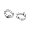Brass Micro Pave Clear Cubic Zirconia Spring Gate Rings CU-CBA9234-23P-2