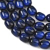 Dyed Imitation Tiger Eye Glass Beads Strands GLAA-H040-02A-3