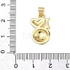 Football Theme Brass Enamel Pendants KK-A303-01B-G-4