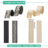 2 Bundles 2 Colors Ethnic Style Embroidery Polyester Ribbons OCOR-BC0005-11-2