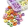 200Pcs 10 Colors Opaque Acrylic Beads SACR-YW0001-43-4