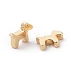 Brass Puppy Charms X-KK-Q735-314G-2