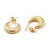 Ion Plating(IP) 304 Stainless Steel Crescent Moon Stud Earrings EJEW-G293-10G-2