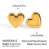 Heart 304 Stainless Steel Stud Earrings AO8083-15-1