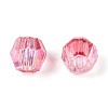 Transparent Spray Painted Glass Beads LS-EGLA-N018-4mm-07-3