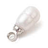 Natural Cultured Freshwater Pearl Rice Charms PALLOY-JF05090-5