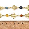 Natural & Synthetic Mixed Gemstone Handmade Round Beaded Chains AJEW-JB01653-01-3