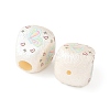 Printed Opaque Acrylic Beads OACR-B054-01P-2