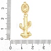 Brass Micro Pave Clear Cubic Zirconia Pendants KK-Z151-12G-02-3