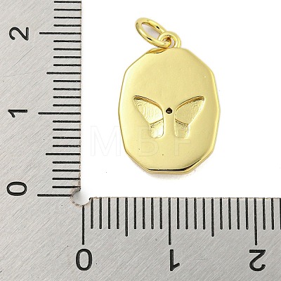 Rack Plating Brass Enamel Pendants KK-U021-17B-G-1