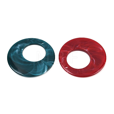Imitation Jade Resin Pendants RE-CBA476D-01B-1
