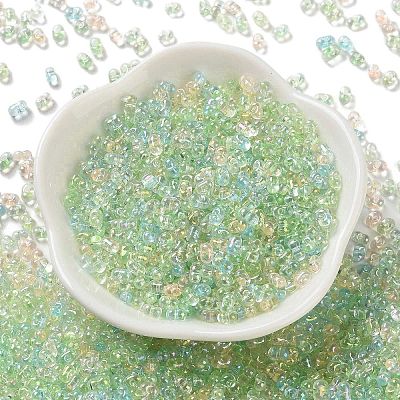 AB Color Plated Glass Seed Beads SEED-L011-06B-07-1