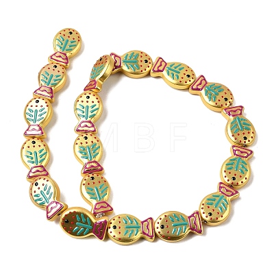 Baking Paint Glass Enamel Beads GLAA-B035-01C-1