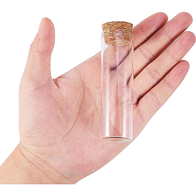 Empty Small Glass Cork Bottles AJEW-BC0003-05-1