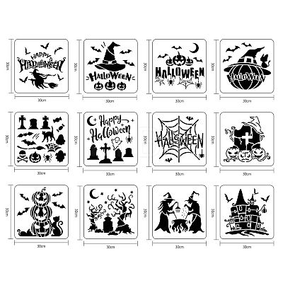 Large Plastic Reusable Drawing Painting Stencils Templates Sets DIY-WH0172-110-1