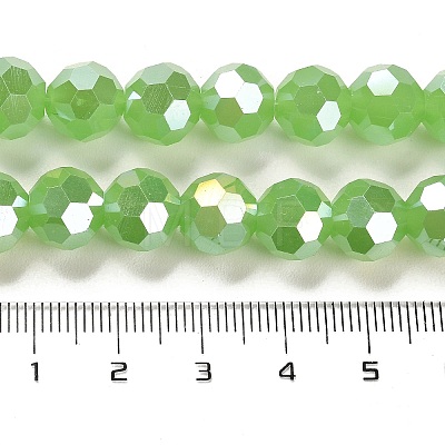 Imitation Jade Glass Beads Stands EGLA-A035-J10mm-B01-1