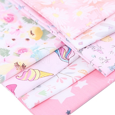 7Pcs Printed Cotton Fabric PW-WG71064-01-1