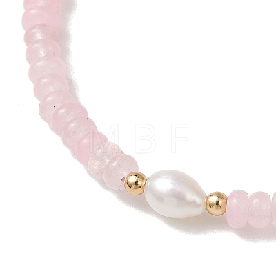 Natural Gemstone & Cultured Freshwater Pearl Beads Stretch Bracelets for Women BJEW-JB13473-1