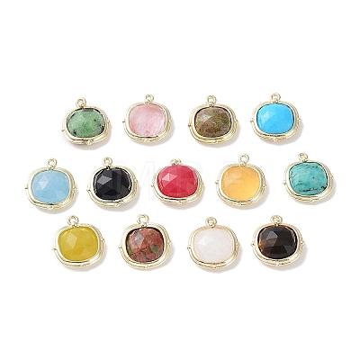 Natural & Synthetic Mixed Gemstone Pendants G-G012-09D-1