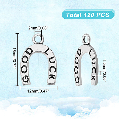 DICOSMETIC 120Pcs Alloy Pendants TIBEP-DC0001-28-1