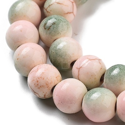 Synthetic Turquoise Dyed Beads Strands G-E594-24L-1