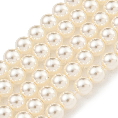 Glass Pearl Beads Strands X-HY-G002-01B-02-1