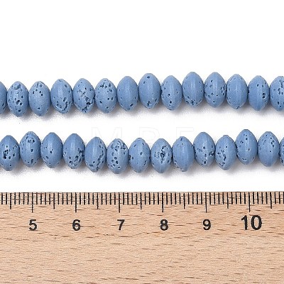 Synthetic Lava Rock Beads Strands G-B087-02A-08-1