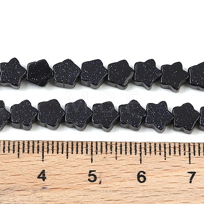 Synthetic Blue Goldstone Beads Strands GG-CBA199E-C02-02-1