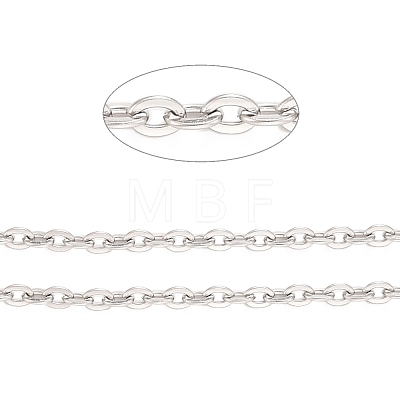 Tarnish Resistant 304 Stainless Steel Cable Chains CHS-K016-01P-1