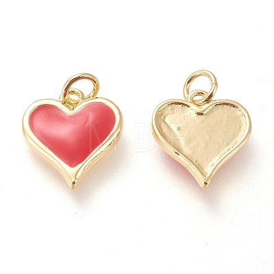 Real 18K Gold Plated Brass Charms X-KK-L006-019C-1