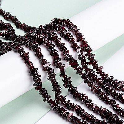 Natural Garnet Beads Strands G-G011-07-1